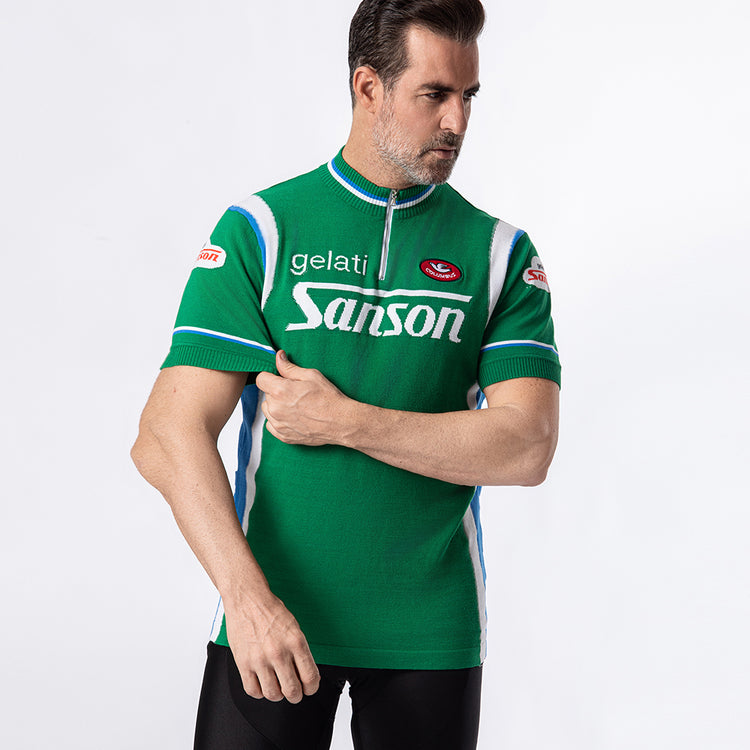 Gelati Sanson Merino Wool Retro Cycling Jersey