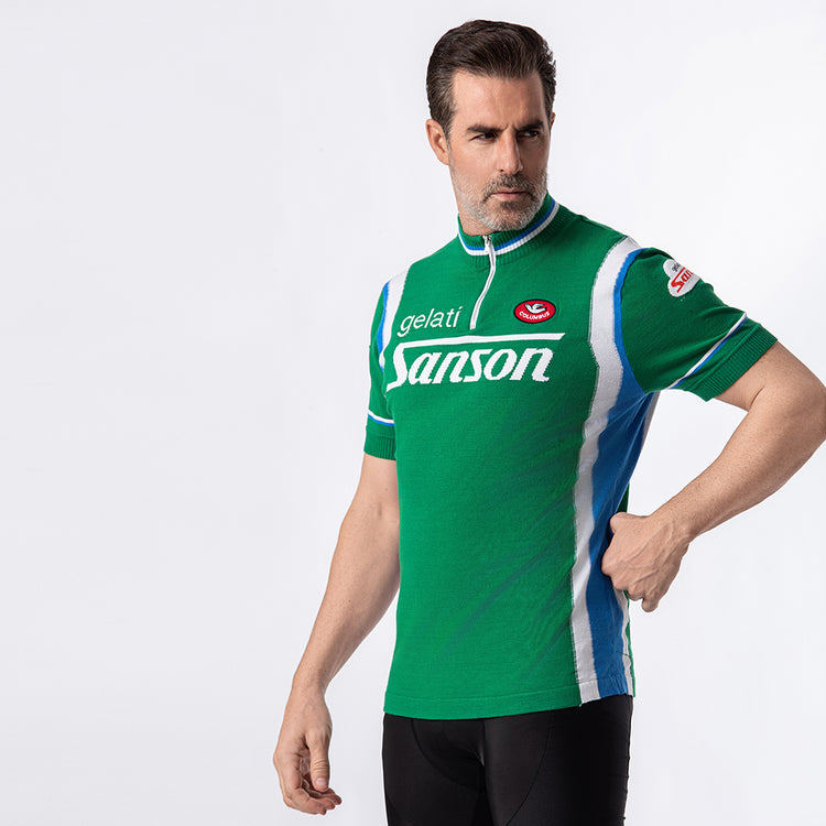 Gelati Sanson Retro-Radtrikot aus Merinowolle