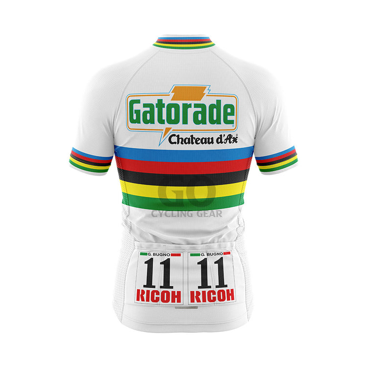 Gianni Bugno World Champino Rainbow Jersey Tour De France 1992 Gatorade Chateau d'Ax