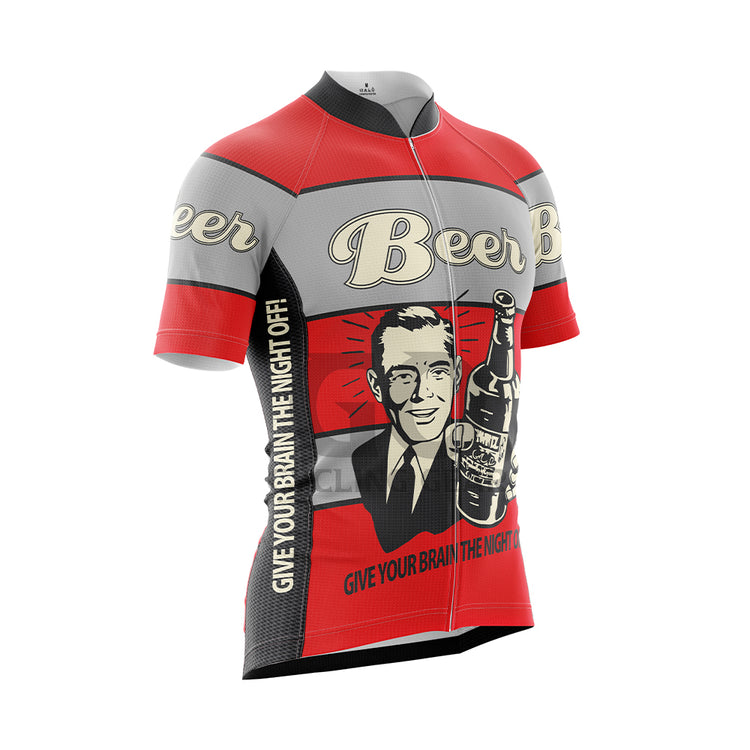 Give Your Brain The Night Off Beer Cycling Jersey