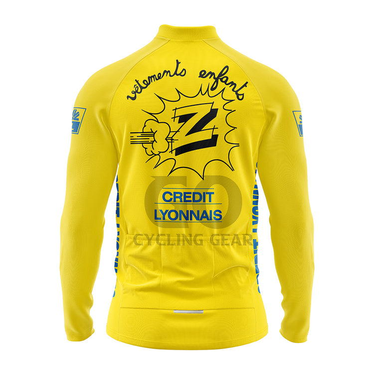 Greg Lemond Yellow Team Z Long Sleeve Cycling Jersey