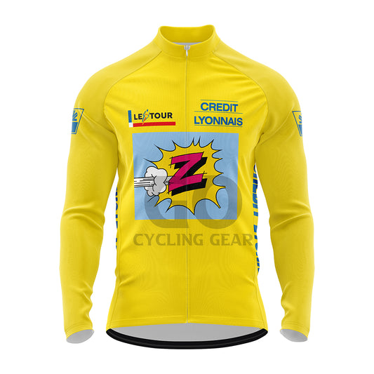 Greg Lemond Yellow Team Z Long Sleeve Cycling Jersey