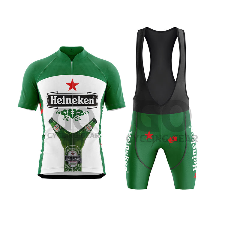 Heineken Beer Men's  Short Sleeve Cycling Kits