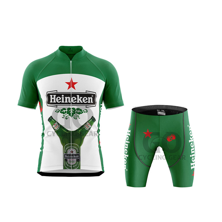 Heineken Beer Men's  Short Sleeve Cycling Kits