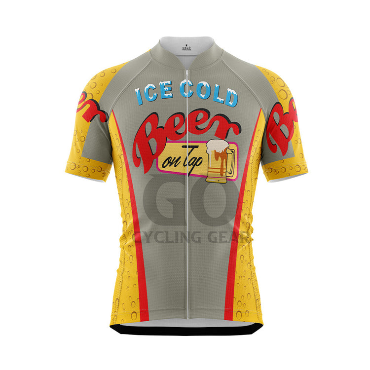 Maillot de cyclisme Ice Cold Beer à manches courtes, vêtement Sike