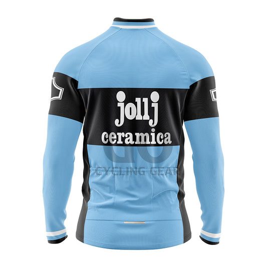 Jollj-Ceramica Retro Long Sleeve Cycling Jersey 1975