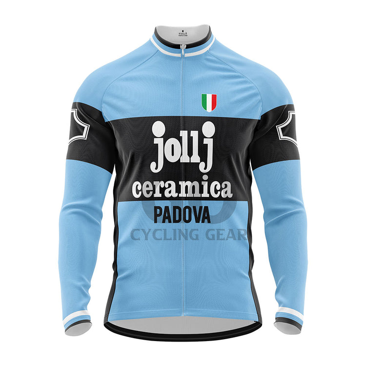 Jollj-Ceramica Retro Long Sleeve Cycling Jersey 1975