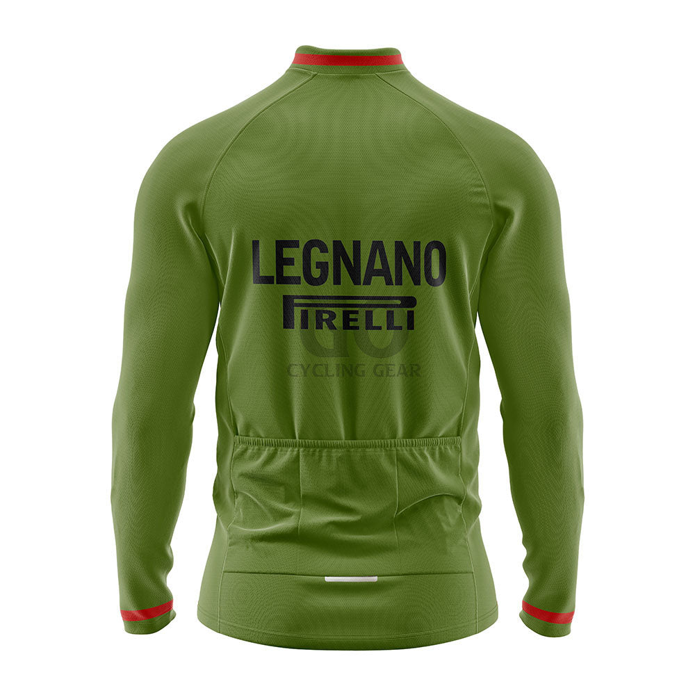 Legnano Pirelli Retro Long Sleeve  Cycling Jersey 1963