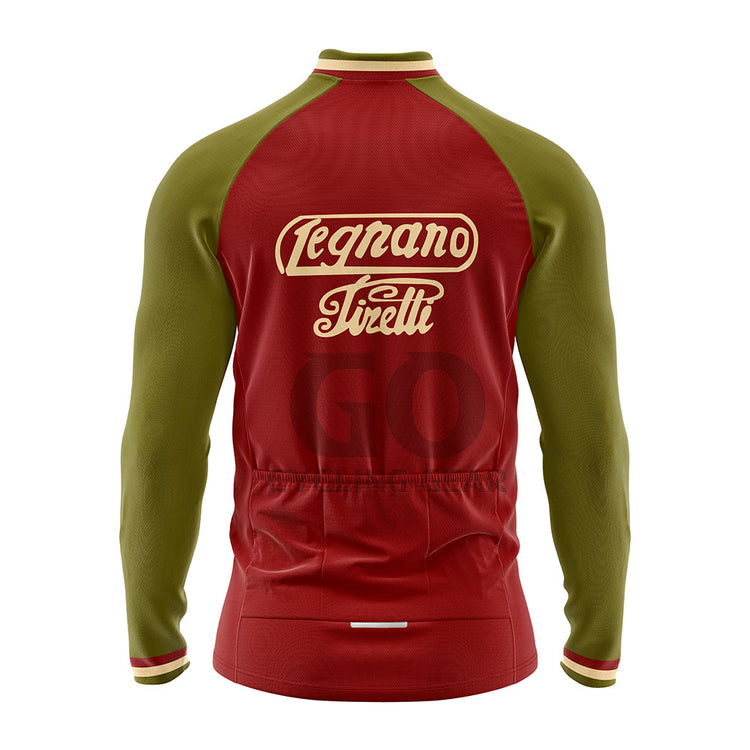 Legnano Pirelli Retro Long Sleeve  Cycling Jersey