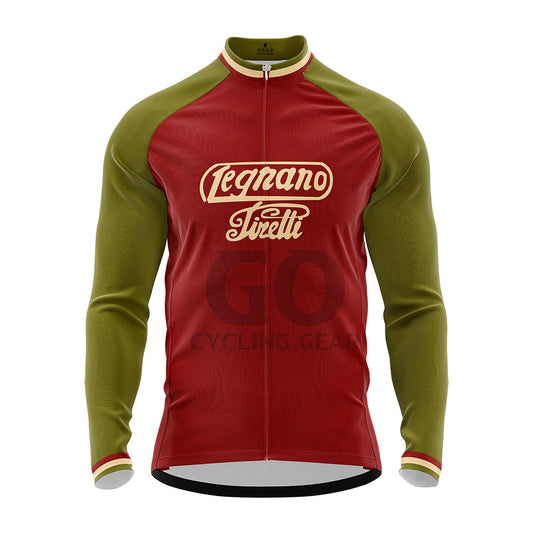 Legnano Pirelli Retro Long Sleeve  Cycling Jersey