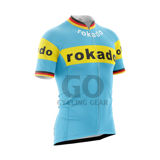 Men's Retro 1973 Team Rokado German Cycling Jersey