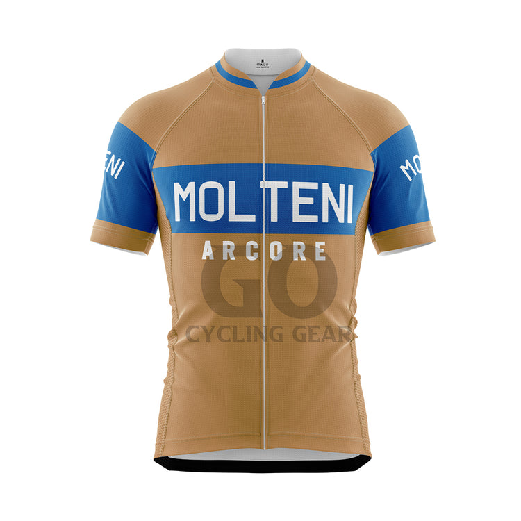 Maillot de cyclisme Molteni marron