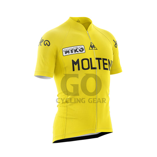 Molteni Eddy Merckx Yellow Retro Cycling Jersey-1969