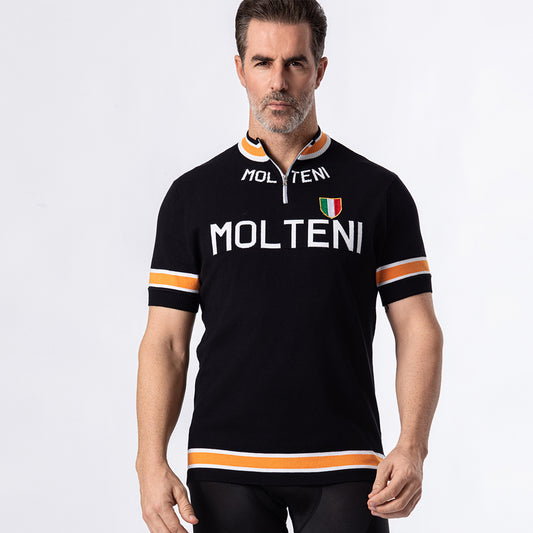 Molteni Merino Wool Retro Cycling Jersey