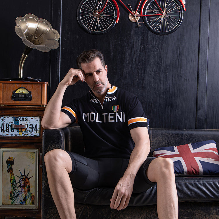 Molteni Retro-Radtrikot aus Merinowolle