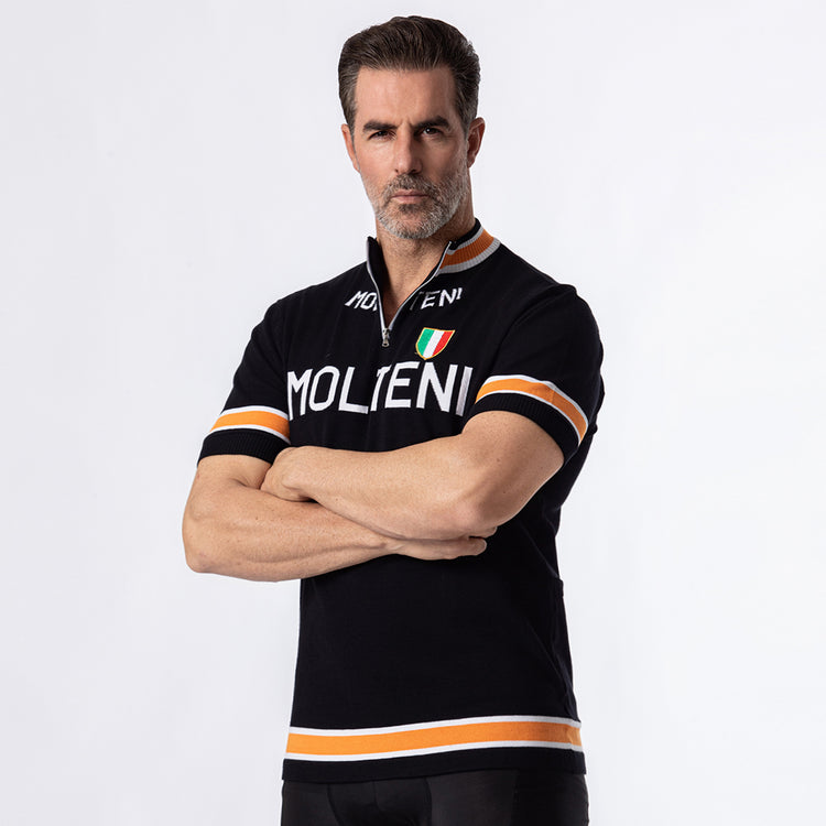 Molteni Retro-Radtrikot aus Merinowolle