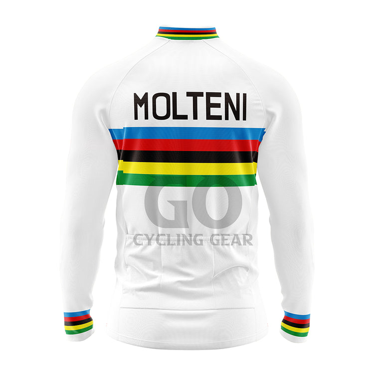 Molteni World Champion Long Sleeve Cycling Jersey -Eddy Merckx