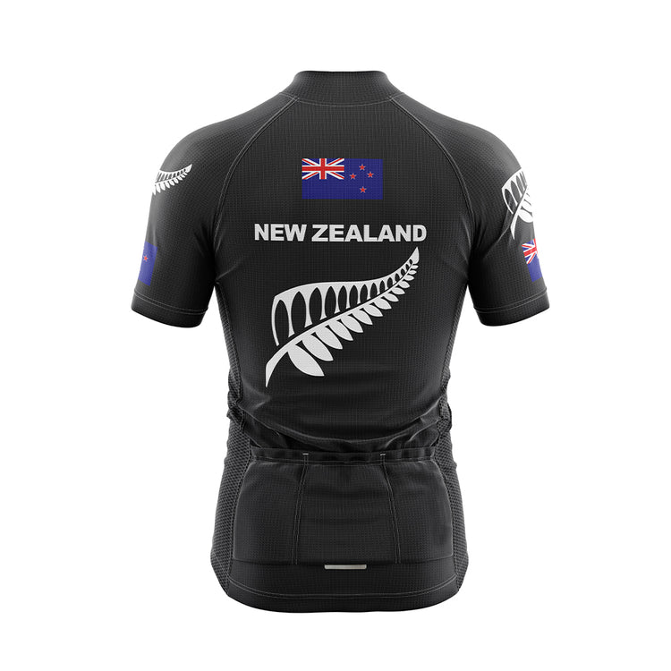 New Zealand Black Cycling Jersey