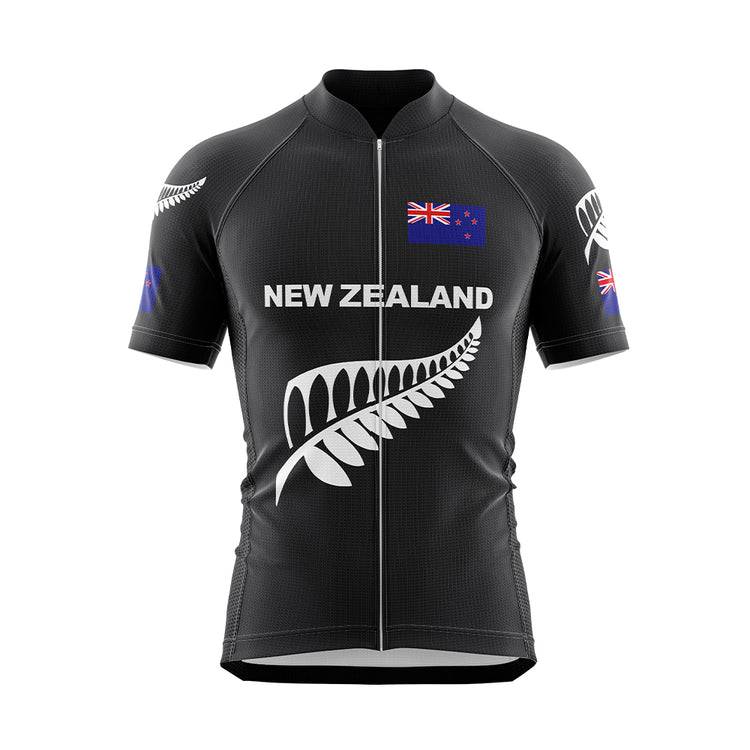 New Zealand Black Cycling Jersey