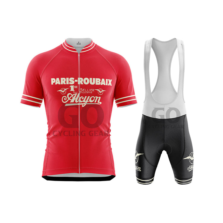 Paris Roubaix Retro Short Sleeve Cycling Kits