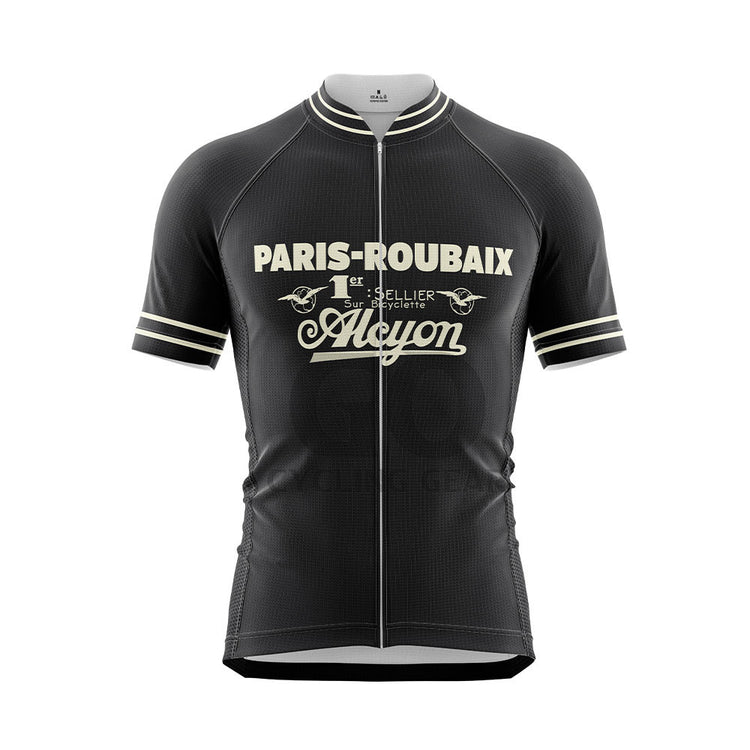 Paris Roubaix Retro Short Sleeve Cycling Jersey