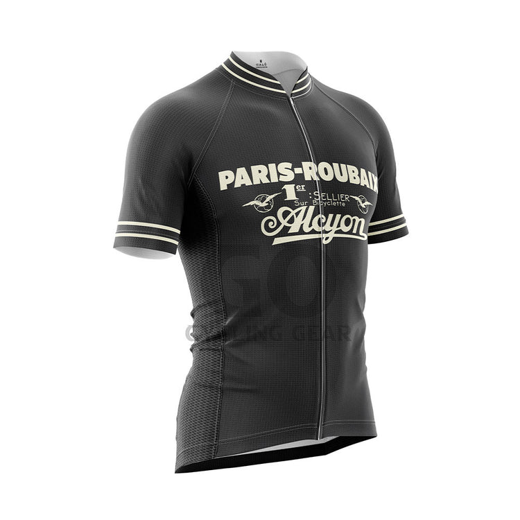 Paris Roubaix Retro Short Sleeve Cycling Jersey