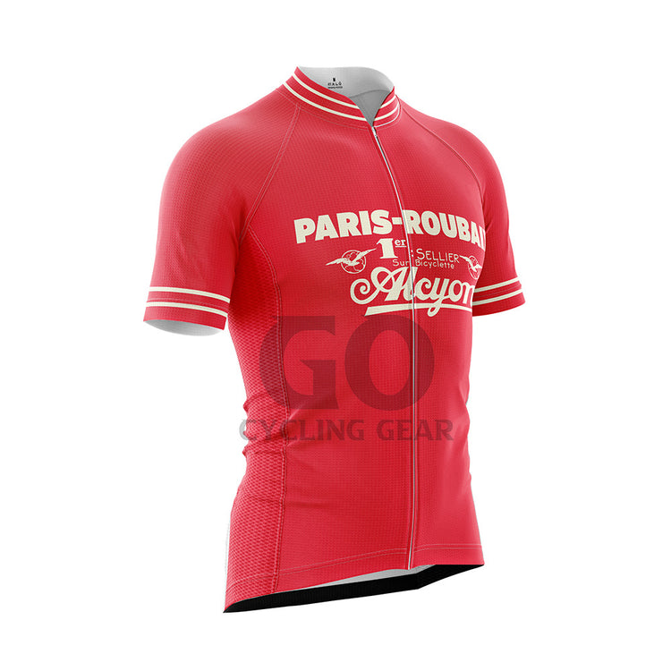 Paris Roubaix Retro Short Sleeve Cycling Jersey