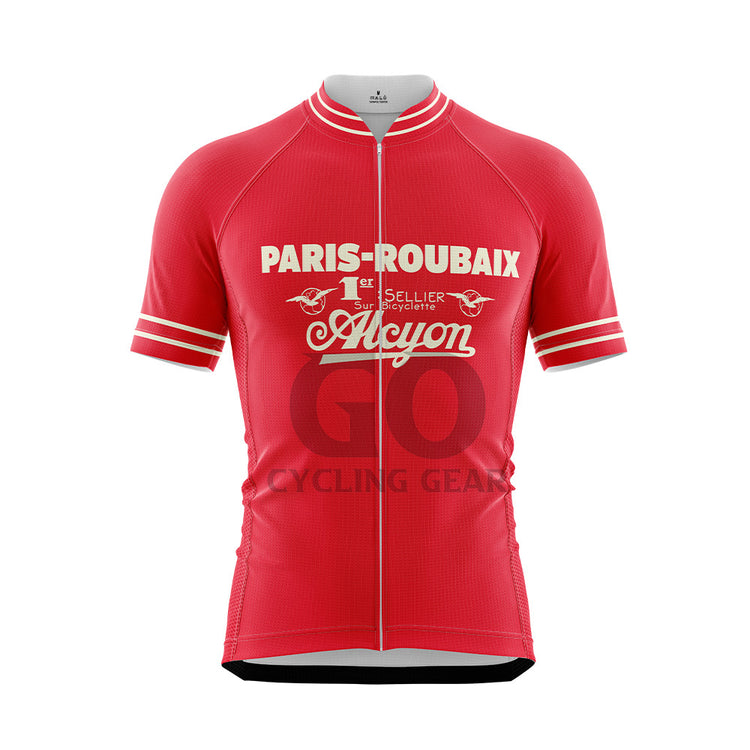 Paris Roubaix Retro Short Sleeve Cycling Jersey