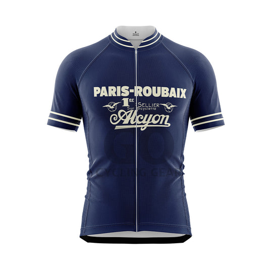 Paris Roubaix Retro Short Sleeve Cycling Jersey