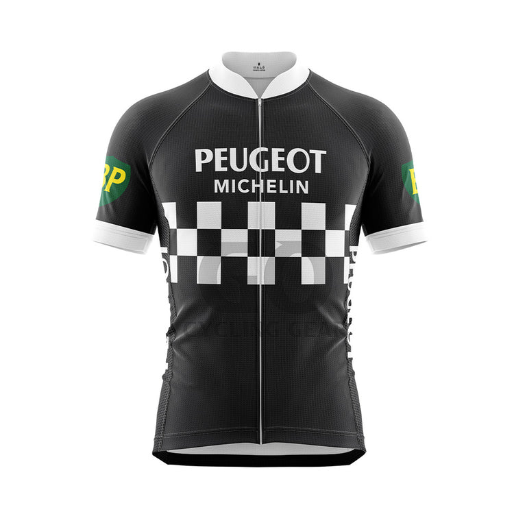 Peugeot Bh Michelin Retro Black Cycling Jersey