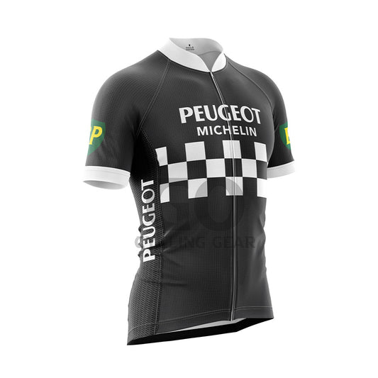 Peugeot Bh Michelin Retro Black Cycling Jersey