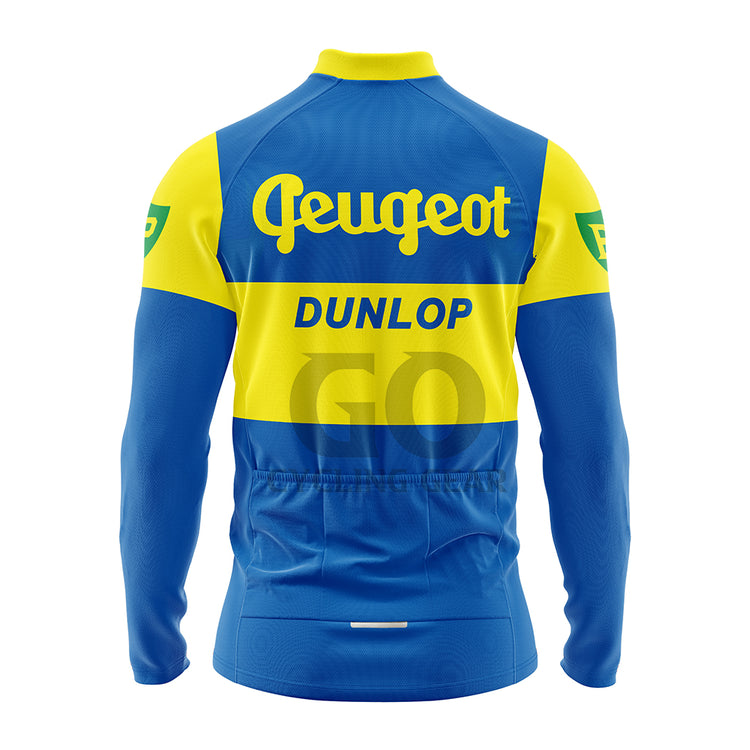 Peugeot Dunlop BP 1961 Long Sleeve Cycling Jersey