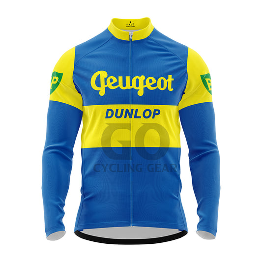 Peugeot Dunlop BP 1961 Long Sleeve Cycling Jersey