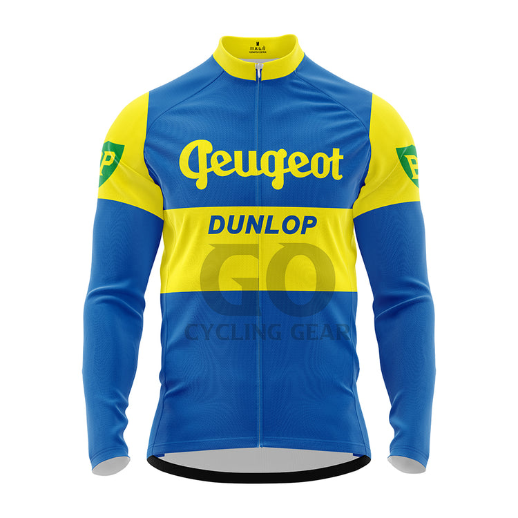 Peugeot Dunlop BP 1961 Long Sleeve Cycling Jersey