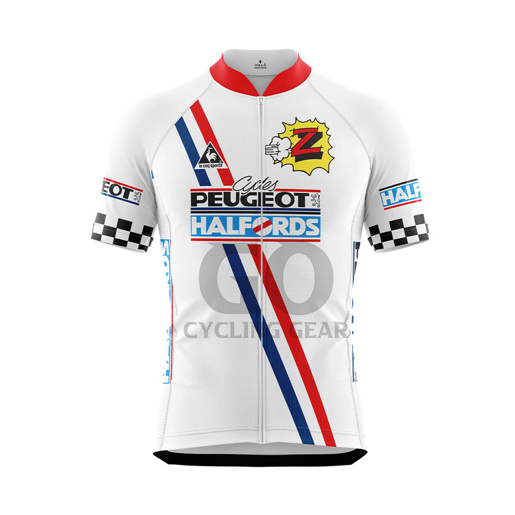 Peugeot Halfords Retro Cycling Jersey France