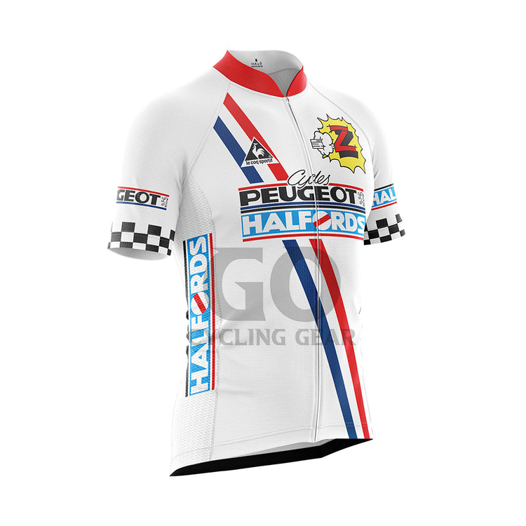 Peugeot Halfords Retro Cycling Jersey France