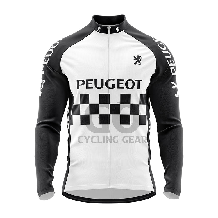 Peugeot Retro Long Sleeve Cycling Jersey