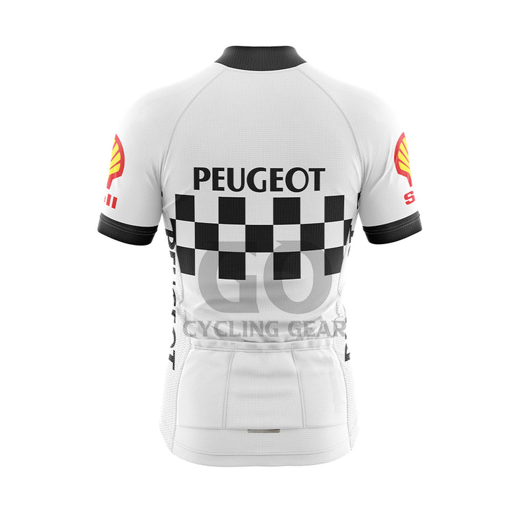 Peugeot Shell Retro White Cycling Jersey