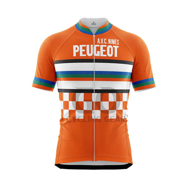 Peugeot A.V.C. Nimes Retro Cycling Jersey