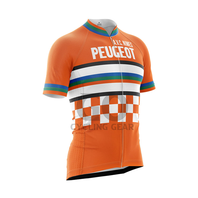 Peugeot A.V.C. Nimes Retro Cycling Jersey