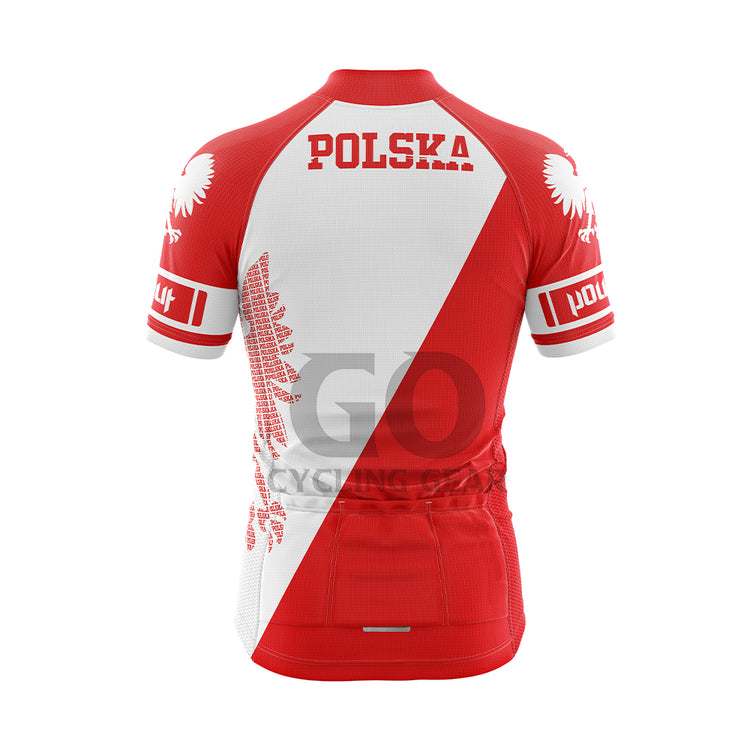 Polish Men's Short-Sleeved Cycling Jersey