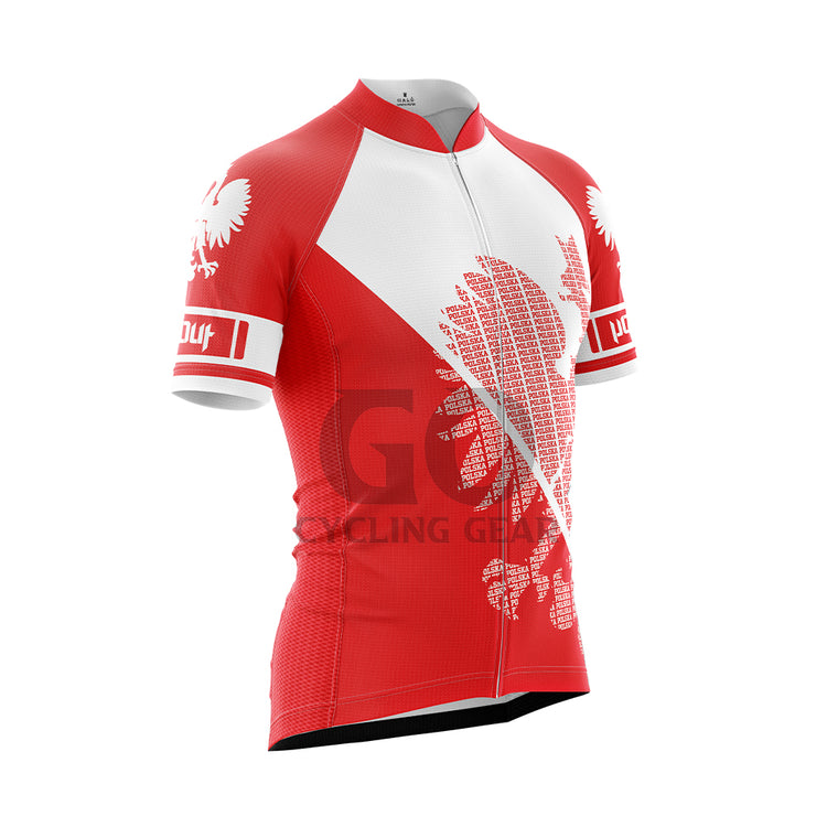 Polish Men's Short-Sleeved Cycling Jersey