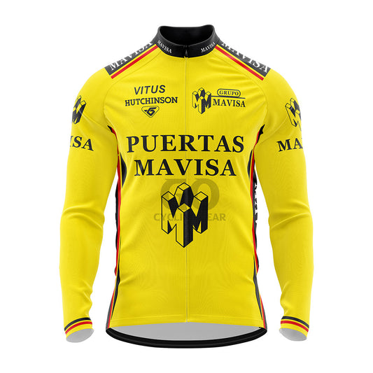 Puertas Mavisa Long Sleeve Retro Cycling Jersey