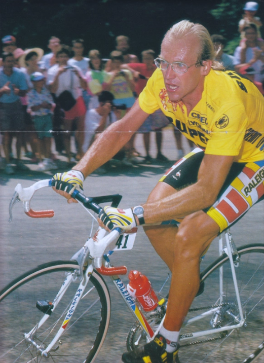 Super U Cycling Yellow Jersey Tour de France 1989 Laurent Fignon