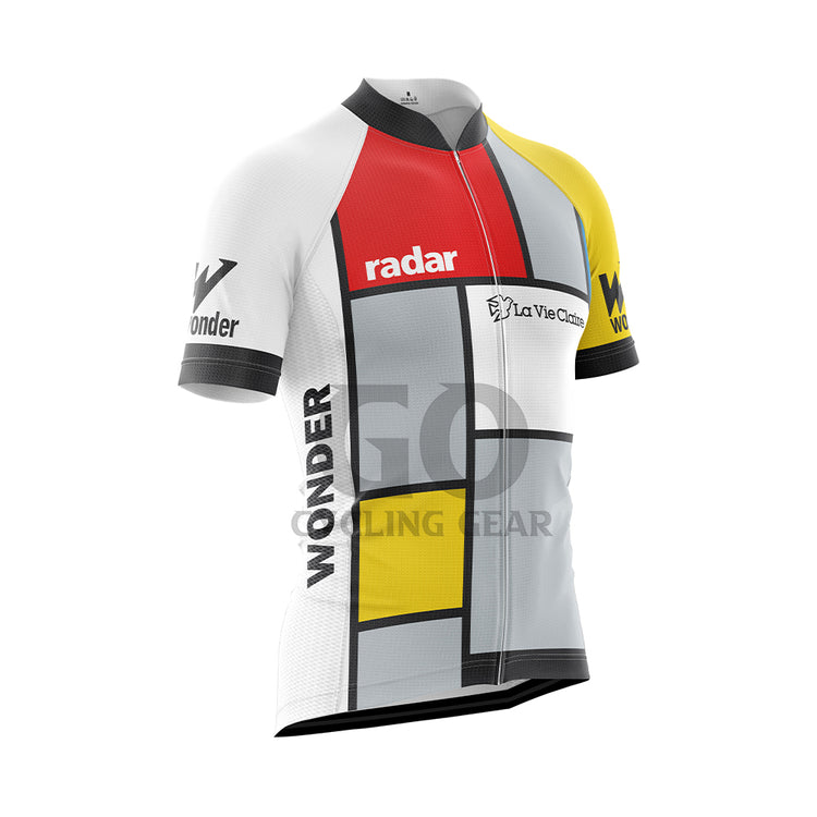 Men's Retro Radar La Vie Claire Cycling Jersey 1985