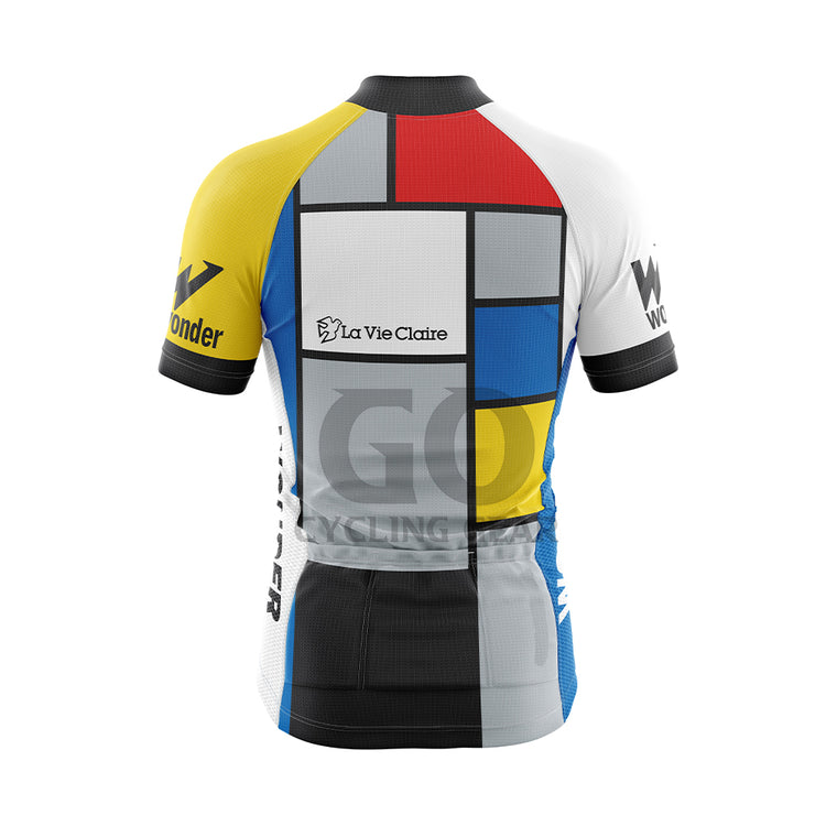 Men's Retro Radar La Vie Claire Cycling Jersey 1985