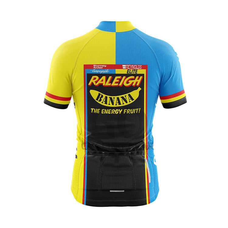 Raleigh Banana Men's Short Sleeve Retro Cycling Jersey