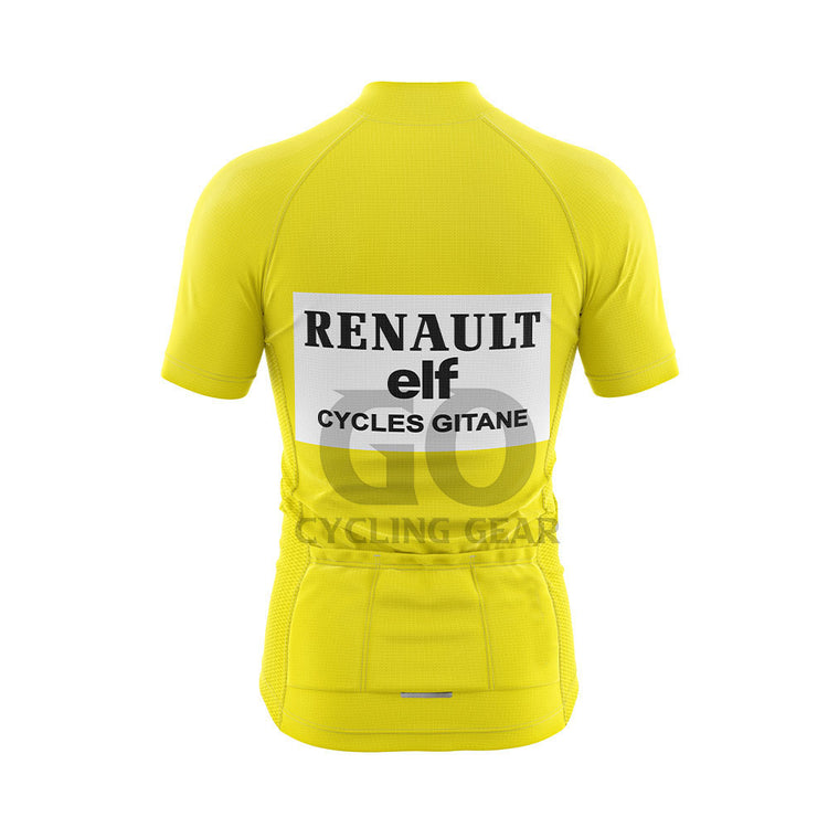 Renault Elf Cycles Gitane Retro Yellow Cycling Jersey