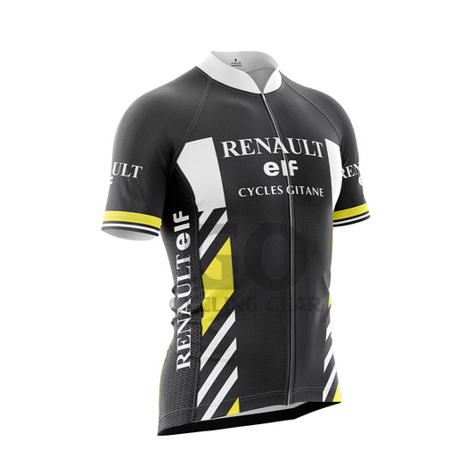 Renault Elf Men's Retro Black Cycling Jersey 1981