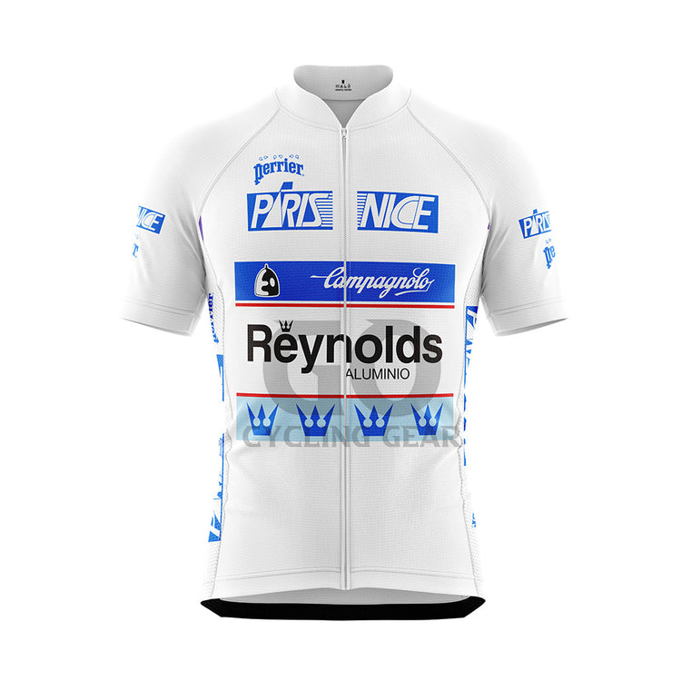 Reynolds Miguel Indurain White Cycling JerseyParis 1989